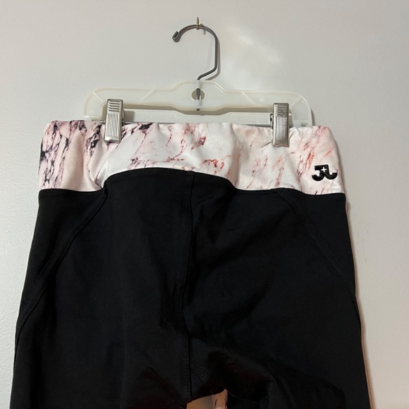 Black and White Marble Pattern Dance Leggings - Picture 2 of 3